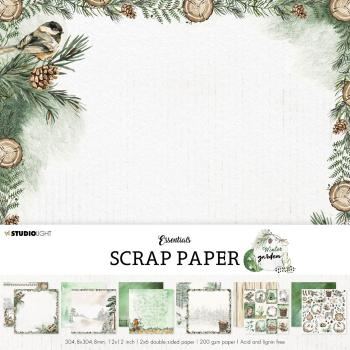 Studio Light - Designpapier  - Winter garden scrap set Background paper