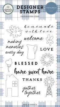 Carta Bella "Homemade With Love" Stempelset - Clear Stamp-Set