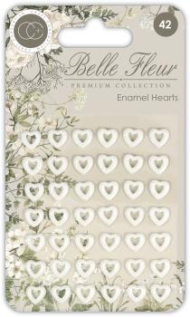 Craft Consortium Belle Fleur Enamel Hearts  