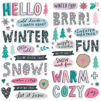 Simple Stories -  Feelin' Frosty  - Foam Stickers 