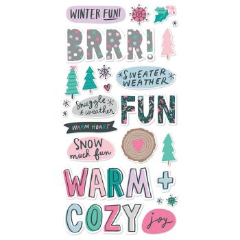 Simple Stories -  Feelin' Frosty  - Foam Stickers 