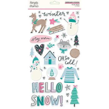 Simple Stories - Stories Feelin' Frosty - Chipboard Sticker 