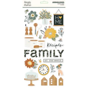 Simple Stories - Hearth & Home Chipboard - Chipboard Sticker 