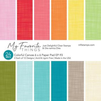 My Favorite Things Colorful Canvas 6x6 Inch Paper Pad