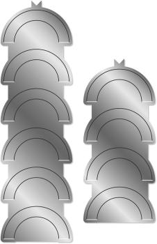 Gemini Lattice Folding Circle Elements Dies  - Stanze - 