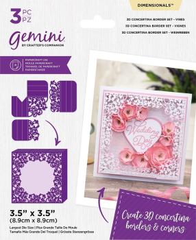 Gemini 3D Concertina Border Set Vines Dimensionals Dies  - Stanze - 3D Weinreben 