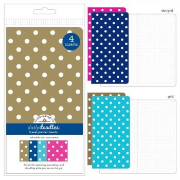 Doodlebug Design Daily Doodles Travel Planner Inserts Adorable Dots As 