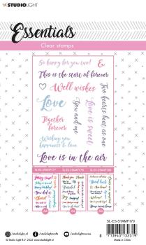 Studio Light - Clear Stamp io Light Sentiments/Wishes Love Clear Stamps (SL-ES-STAMP179)