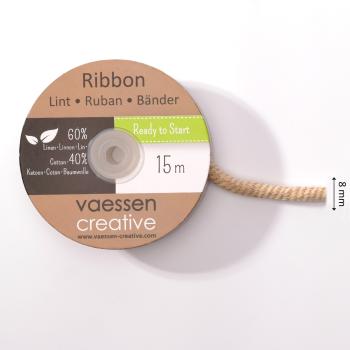 Vaessen Naturband " Cotton Line Cord 15mx8mm" 