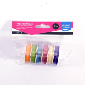 Vaessen Creative - Organza Set   Frühjahr 6 Farben je 2m