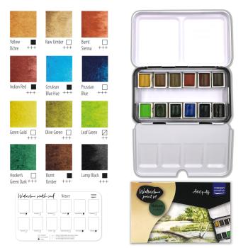 Vaessen Creative - Aquarellfarbe Natur 12 Farben