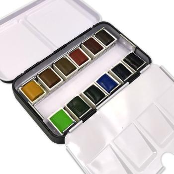 Vaessen Creative - Aquarellfarbe Natur 12 Farben