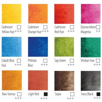 Vaessen Creative - Aquarellfarbe Basics 12 Farben