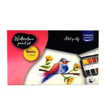 Vaessen Creative - Aquarellfarbe Basics 12 Farben