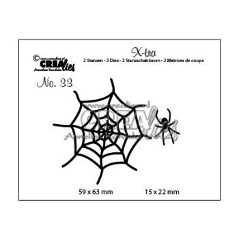 Crealies - X-tra Stanzschablone no.33 Spinnennetz 