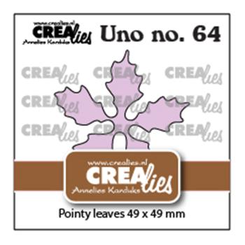 Crealies - Uno dies Poinsettia pointy leaves 