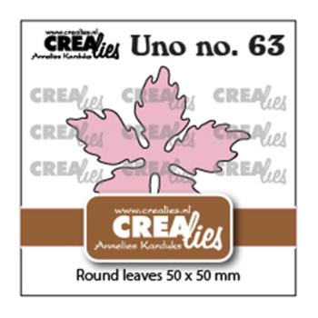 Crealies - Uno dies Poinsettia round leaves 