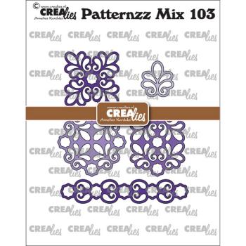 Crealies - Patternzz mix stanzschablone Amber 