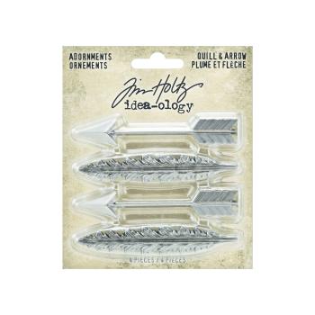 Tim Holtz - Idea Ology " Adornments Quill & Arrow" - Metall Charms