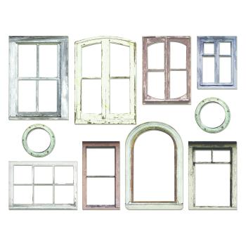 Tim Holtz - Idea Ology " Baseboards Window Frames" - Papier Spanplatten Rahmen