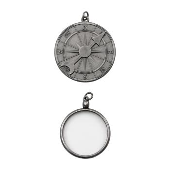 Tim Holtz - Idea Ology " Assemblage Charms Compass and Monocle" - Metall Charms