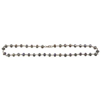 Tim Holtz - Idea Ology " Assemblage Chain 18 Inch Beaded Onyx Iridescent" - Kette Onyx