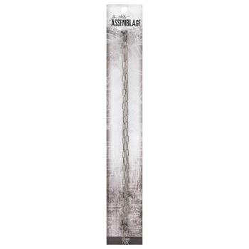 Tim Holtz - Idea Ology "Assemblage Chain 18 Inch Link Small Gunmetal" - Gliederkette 