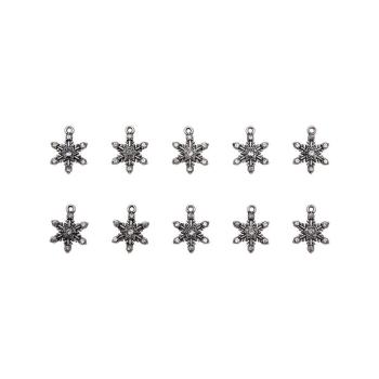 Tim Holtz - Idea Ology "Adornments Snowflakes" - Metall Charms Schneeflocke