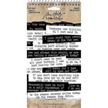 Tim Holtz - Idea Ology "Big Talk Snarky Stickers" - Aufkleber Sprüche