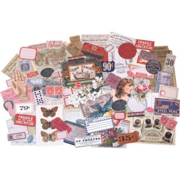 Tim Holtz - Idea Ology "Ephemera Pack Keepsakes" - Papier Dekoration