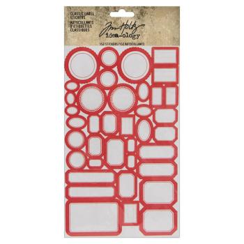 Tim Holtz - Idea Ology "Classic Label Stickers" - Label Aufkleber 