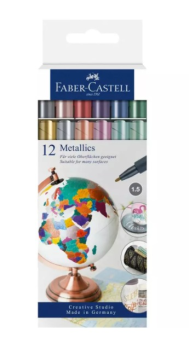 Faber Castell Castell Metallics Markers 12er-Set