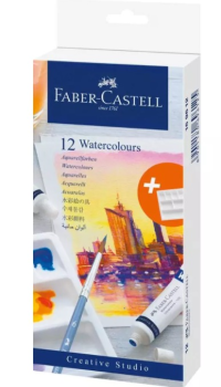 Faber-Castell Aquarellfarben in Näpfchen Castell Watercolours  Etui 