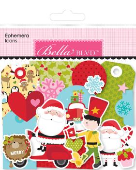 Bella BLVD Santa Squad Ephemera Icons  Die Cuts