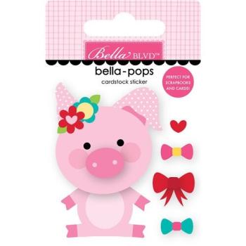 Bella BLVD Pretty Piggy  Bella Pops -3 D Sticker