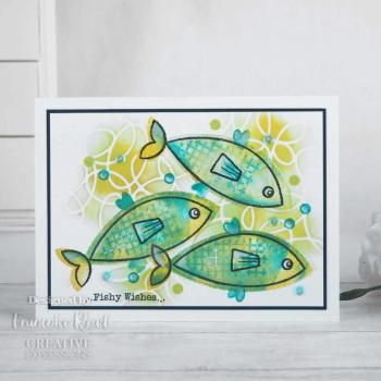 Woodware Build A Fish  Clear Stamps - Stempel 