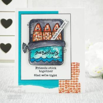 Woodware Sardine Tin   Clear Stamps - Stempel 