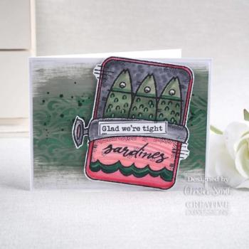 Woodware Sardine Tin   Clear Stamps - Stempel 