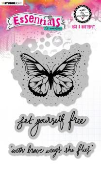 Studio Light - Cling Stamp Just a butterfly