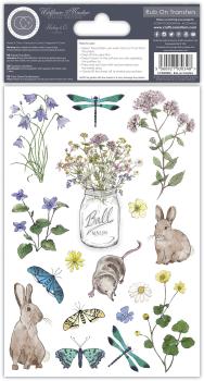 Craft Consortium Wildflower Meadow  - Rub on Transfer Sticker 