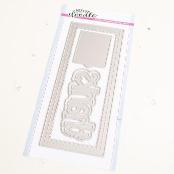 Heffy Doodle Slimline Scalloped Peekaboo  Cutting Dies - Stanze  