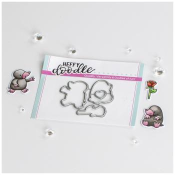 Heffy Doodle Mole Lotta Love  Cutting Dies - Stanze