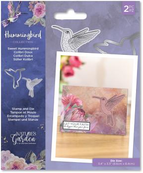 Crafters Companion -Hummingbird - Stanze & Stempel