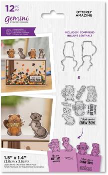 Gemini Cute Character Otterly Amazing  - Stempel & Stanze 