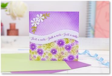 Gemini Just a Note  - Embossing Folder, Stamp & Die  - Nur eine Notiz