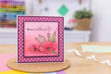 Crafters Companion - Proud Poppy - Clear Stamps