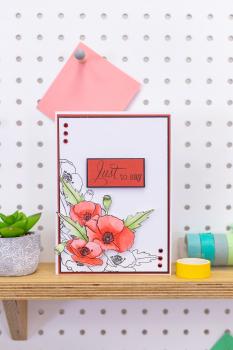 Crafters Companion - Proud Poppy - Clear Stamps