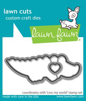 Lawn Fawn Craft Dies - "Croc My World" - Stanzen