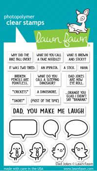 Lawn Fawn Stempelset "Dad Jokes" Clear Stamp