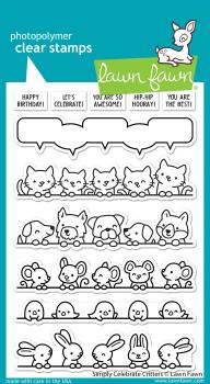 Lawn Fawn Stempelset "Simply Celebrate Critters" Clear Stamp